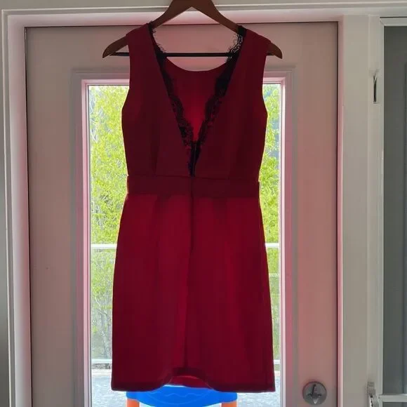Lulus Red Lace Back Dress for Occasion - Picture 2 of 9